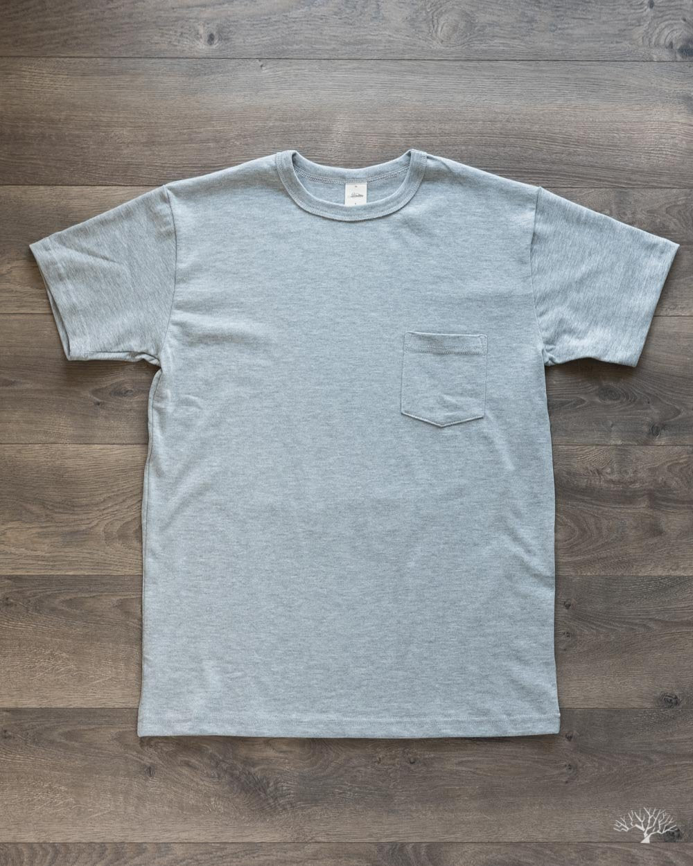 Heavyweight Pocket Tee - Heather Grey