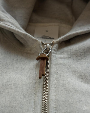 Heavyweight Zip Hoody - Oatmeal
