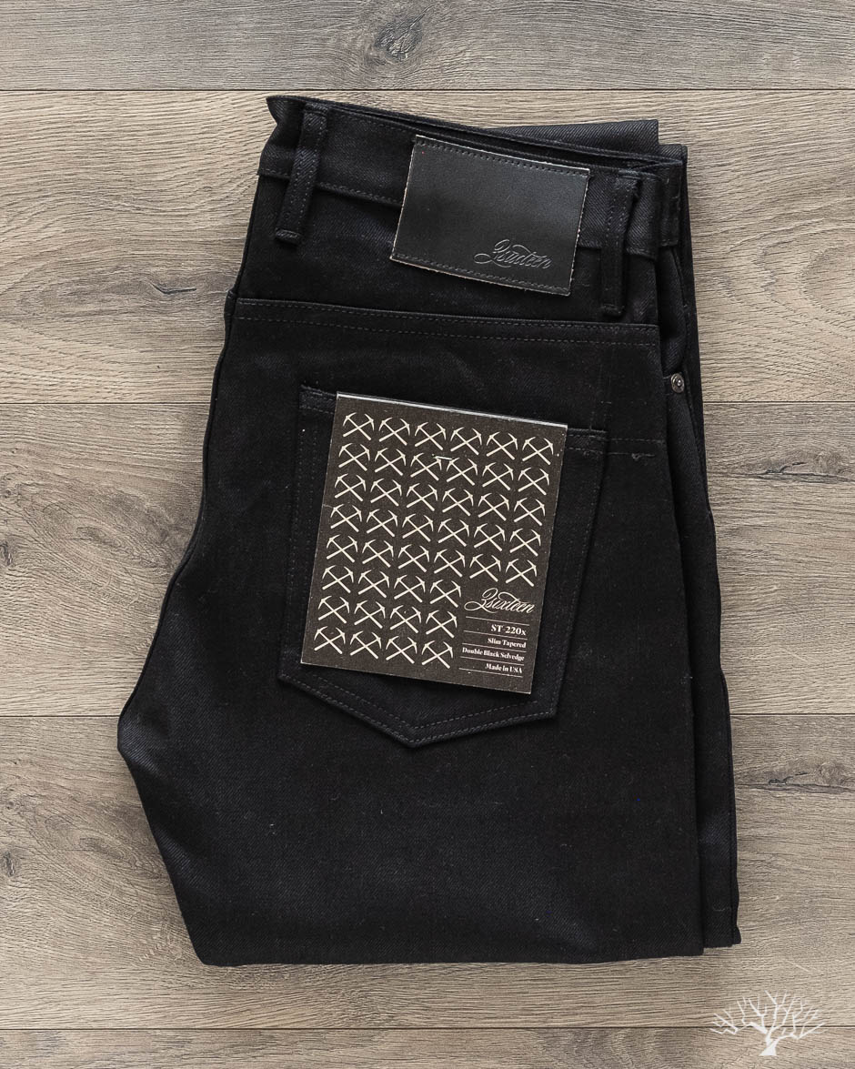 ST-220x Slim Tapered Double Black Selvedge Denim