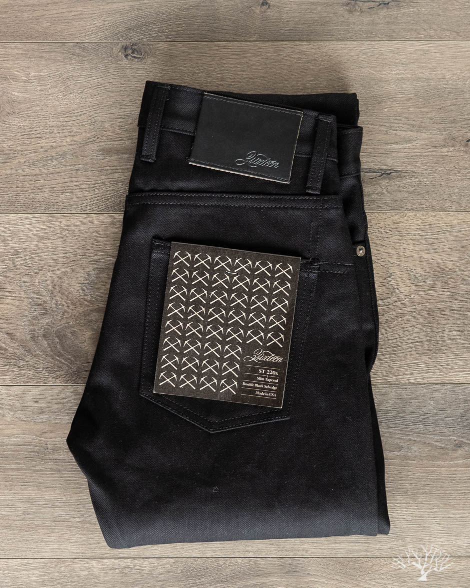 ST-220x Slim Tapered Double Black Selvedge Denim