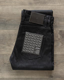 ST-222x Slim Tapered Lightweight Double Black Selvedge Denim
