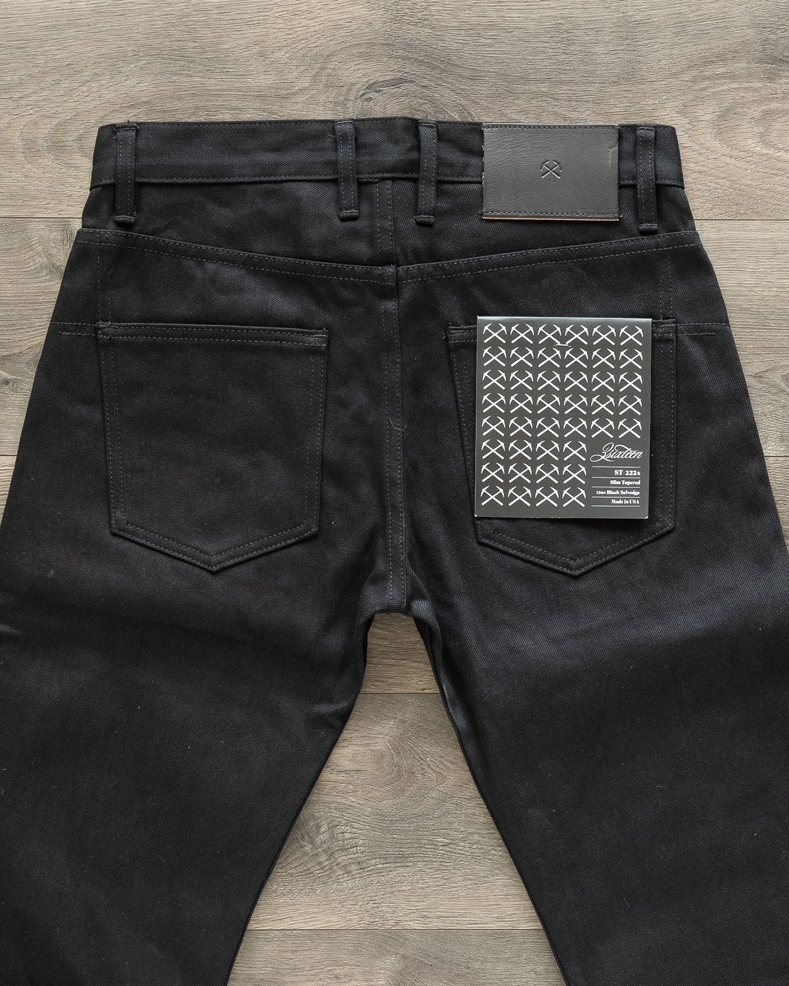 ST-222x Slim Tapered Lightweight Double Black Selvedge Denim