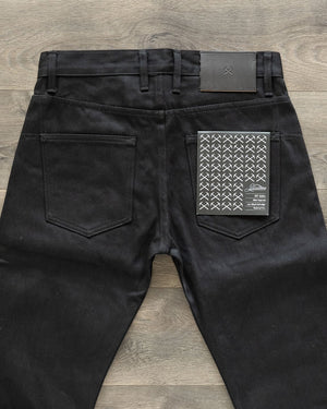 ST-222x Slim Tapered Lightweight Double Black Selvedge Denim