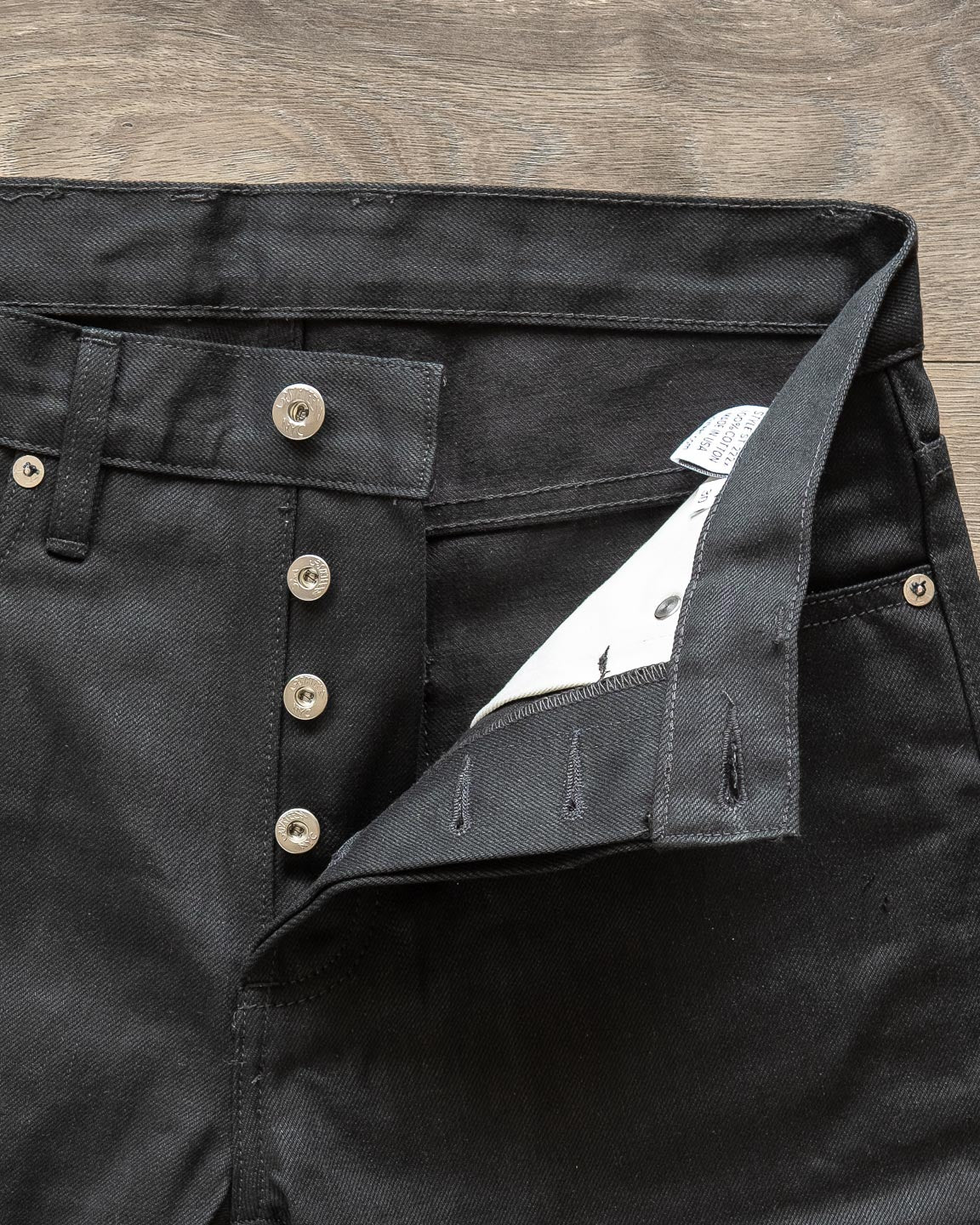 ST-222x Slim Tapered Lightweight Double Black Selvedge Denim
