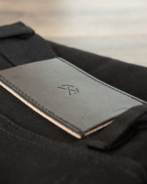 ST-222x Slim Tapered Lightweight Double Black Selvedge Denim