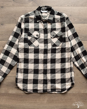 3sixteen Drunk Check Crosscut Flannel - Black/White