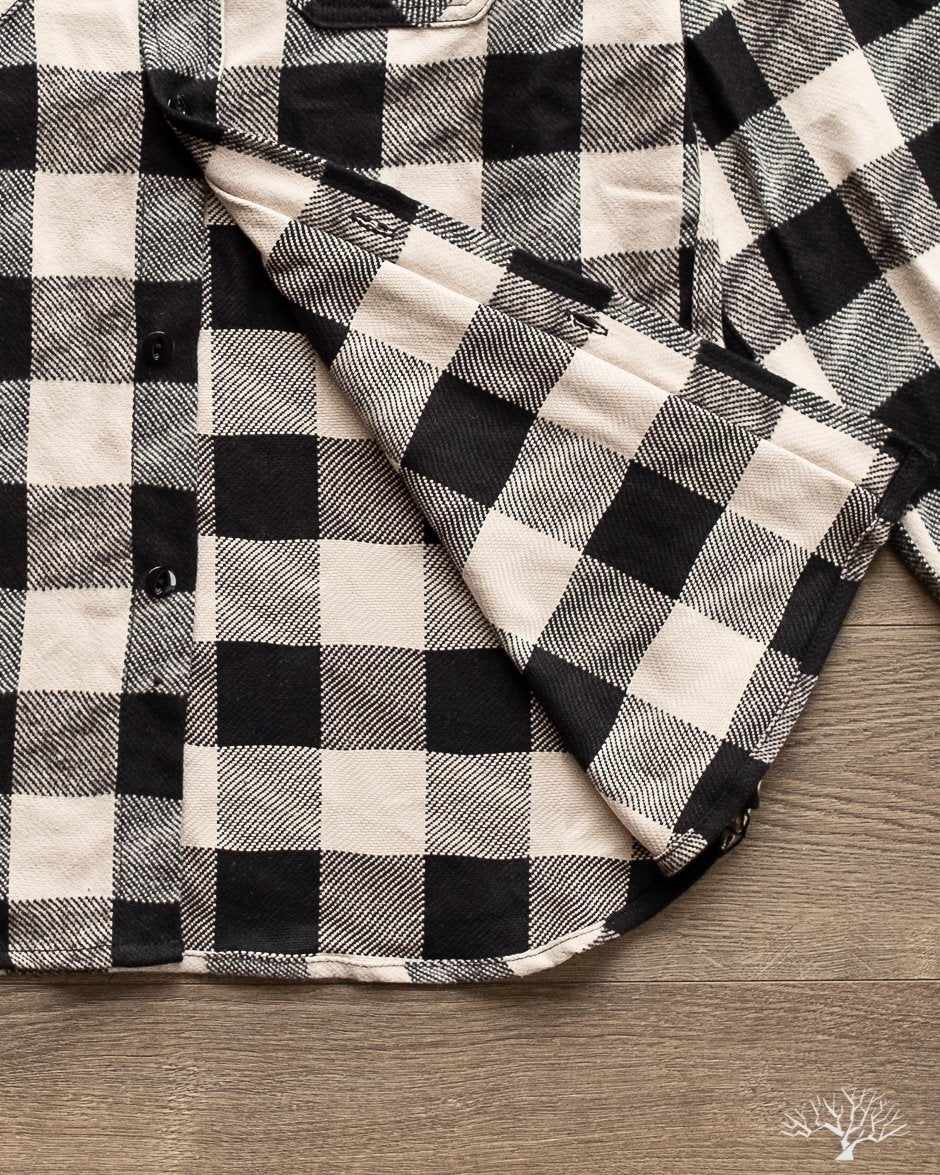 3sixteen Drunk Check Crosscut Flannel - Black/White