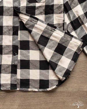 3sixteen Drunk Check Crosscut Flannel - Black/White