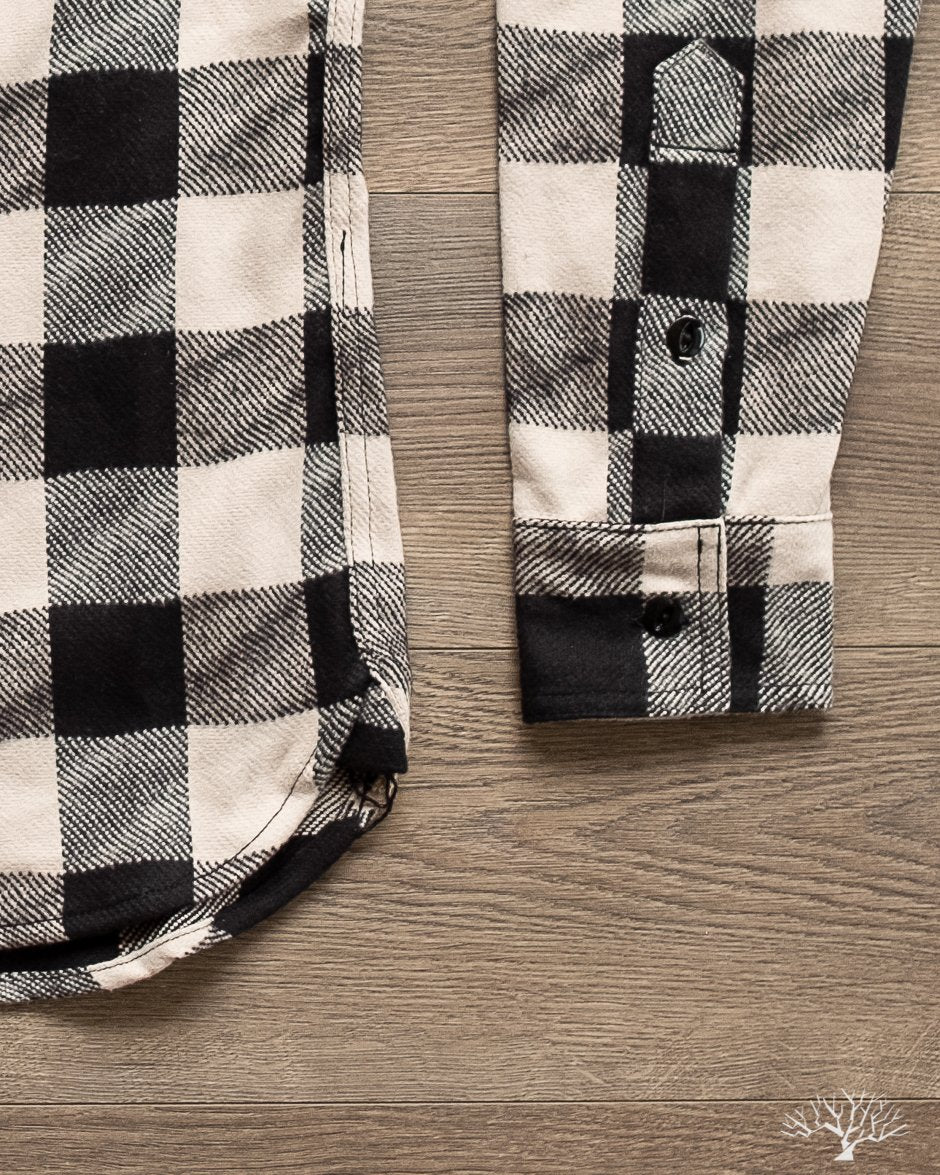3sixteen Drunk Check Crosscut Flannel - Black/White