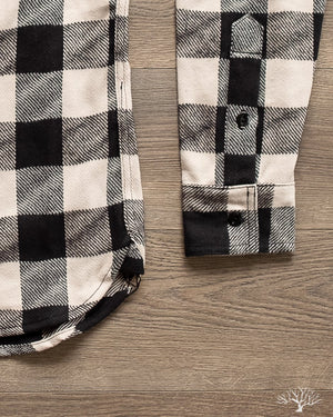 3sixteen Drunk Check Crosscut Flannel - Black/White