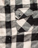3sixteen Drunk Check Crosscut Flannel - Black/White
