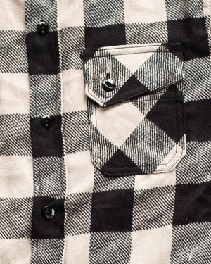 3sixteen Drunk Check Crosscut Flannel - Black/White