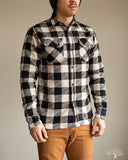 3sixteen Drunk Check Crosscut Flannel - Black/White