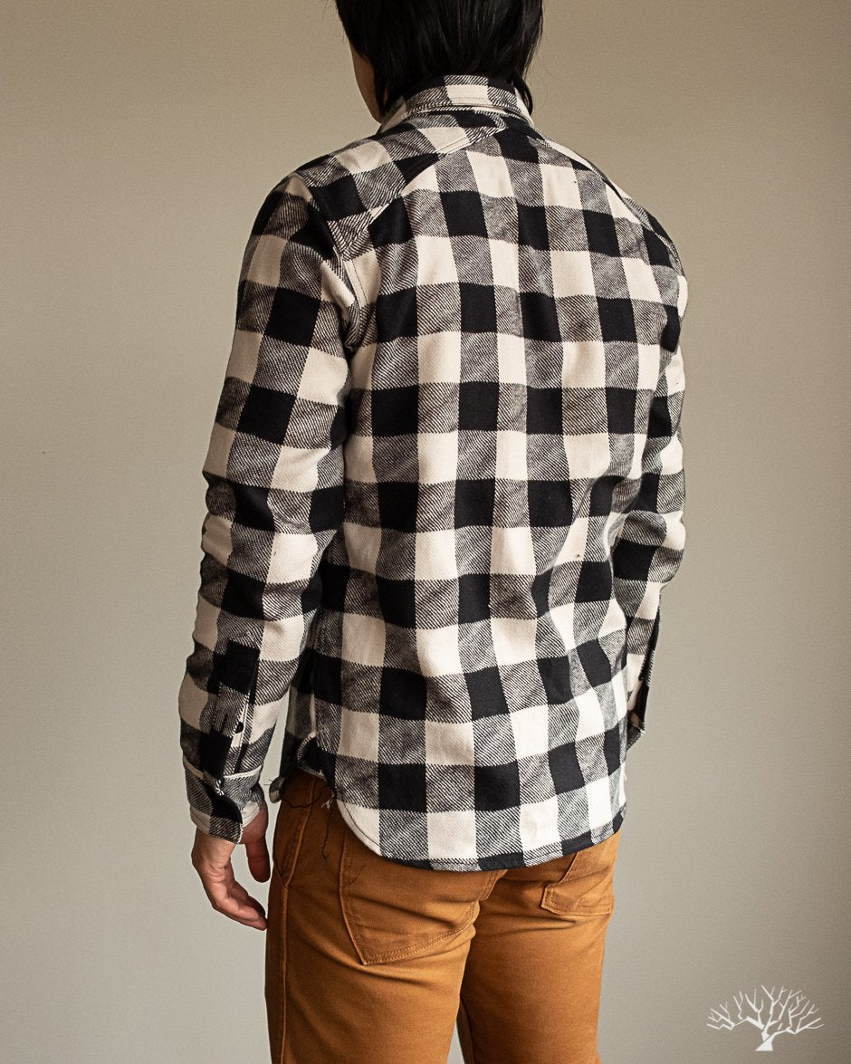 3sixteen Drunk Check Crosscut Flannel - Black/White