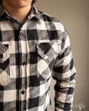 3sixteen Drunk Check Crosscut Flannel - Black/White