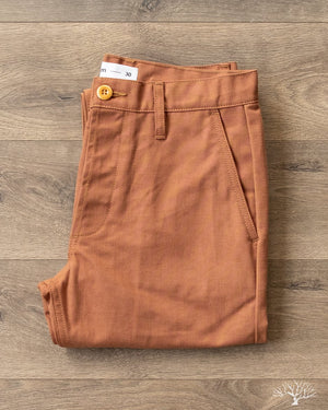 3sixteen rust canvas chinos