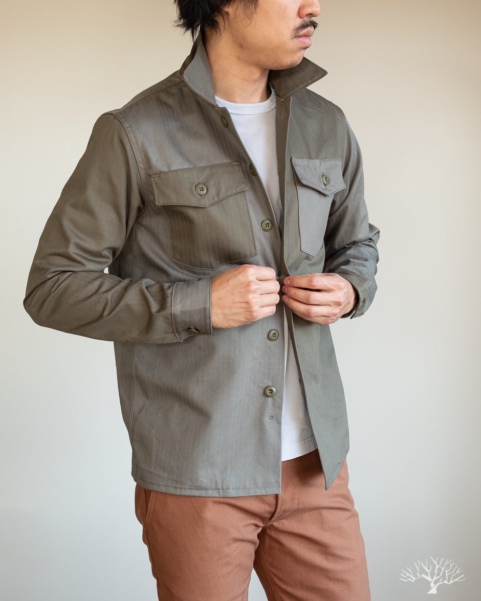 Fatigue Overshirt - Olive Block