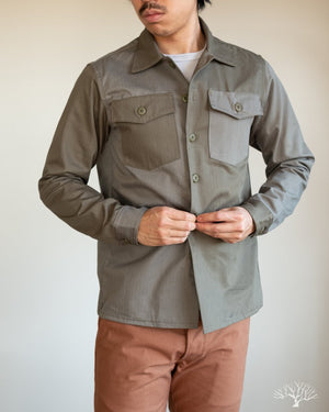 Fatigue Overshirt - Olive Block