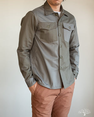 Fatigue Overshirt - Olive Block
