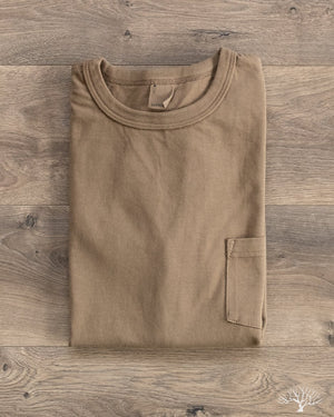 3sixteen Garment Dyed Long-Sleeve Pocket Tee - Mil Green