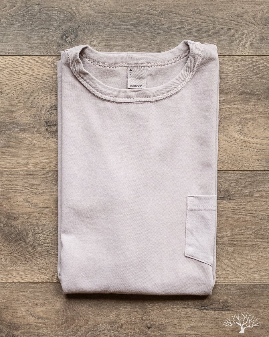 Garment Dyed Pocket Tee - Ash