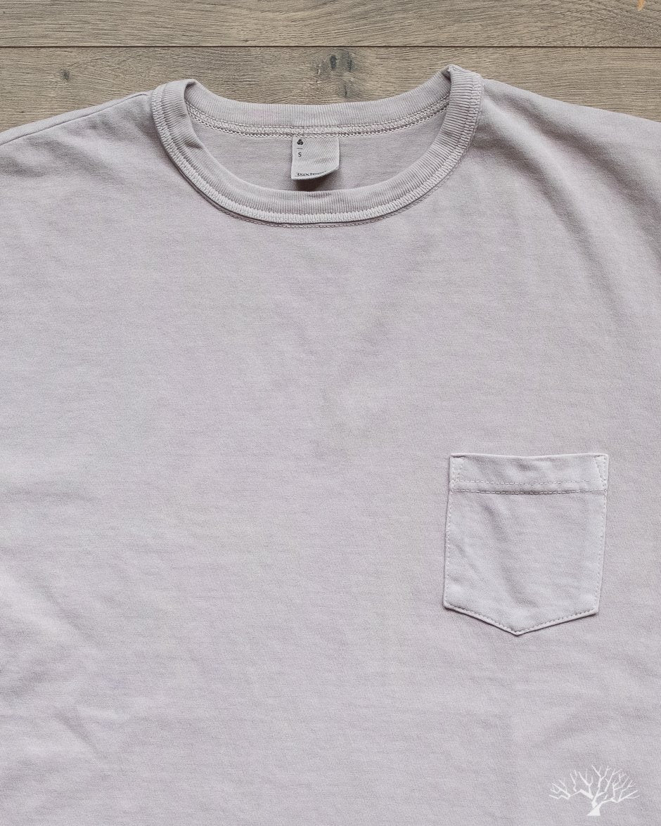 Garment Dyed Pocket Tee - Ash