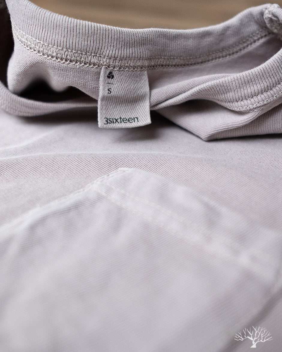 Garment Dyed Pocket Tee - Ash