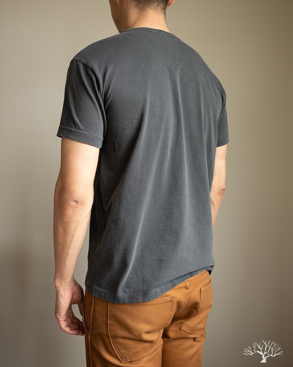 Garment Dyed Pocket Tee - Smoke