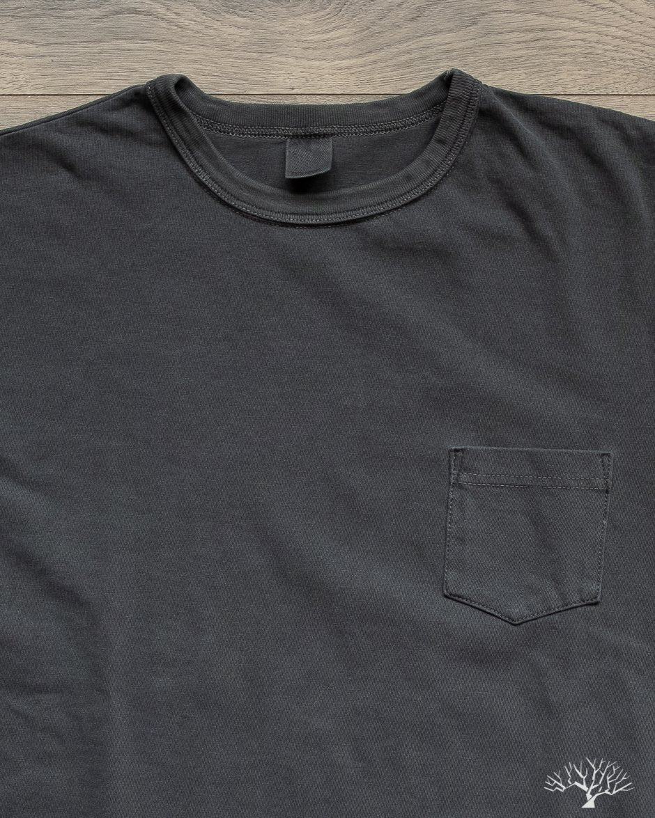 Garment Dyed Pocket Tee - Smoke
