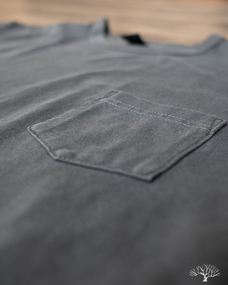 Garment Dyed Pocket Tee - Smoke