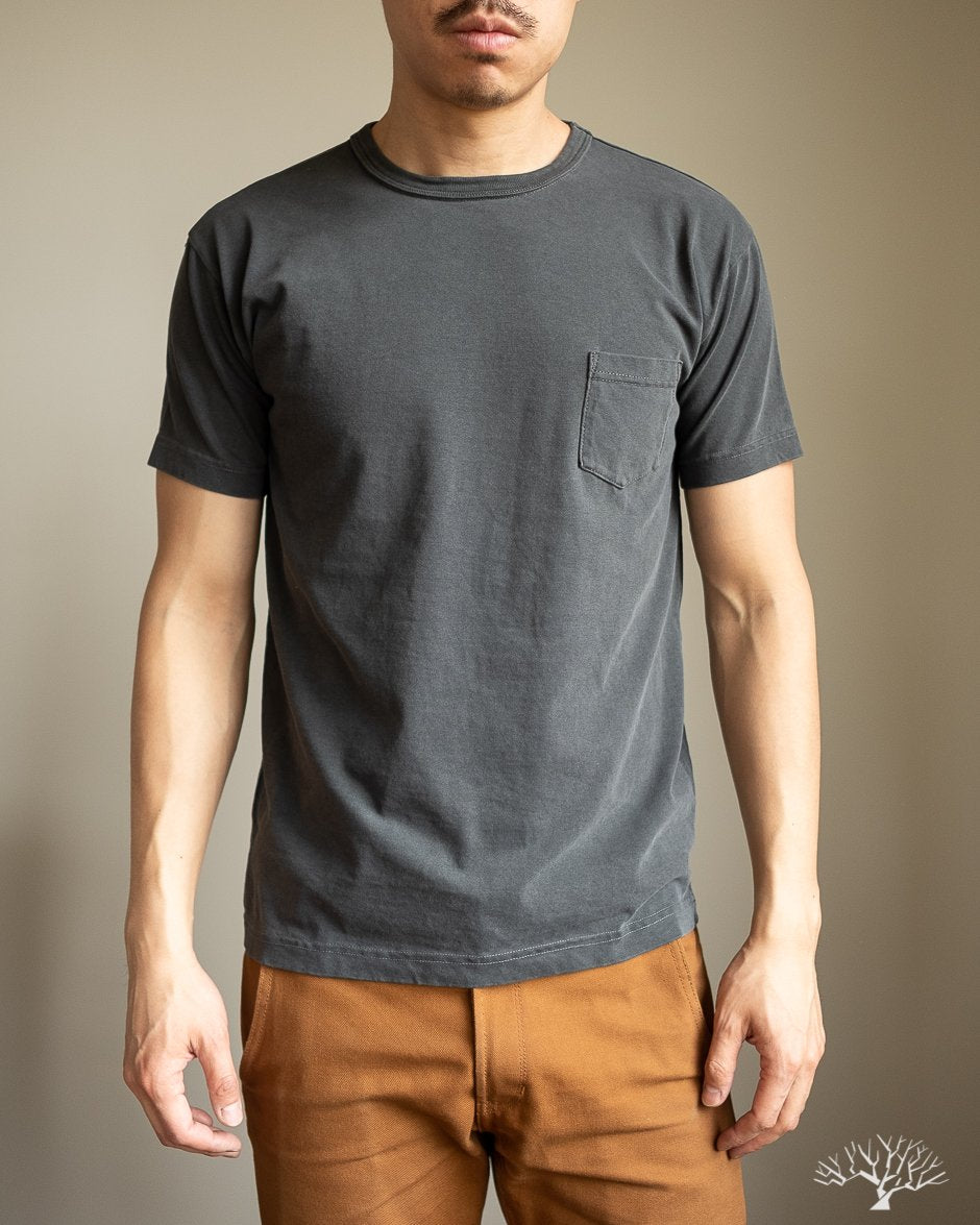Garment Dyed Pocket Tee - Smoke