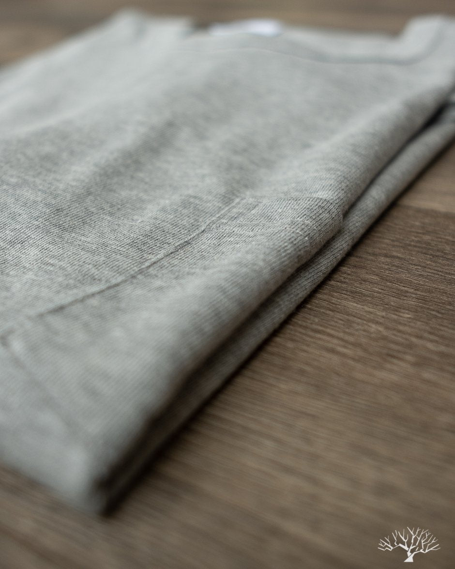 Heavyweight Pocket Tee - Heather Grey