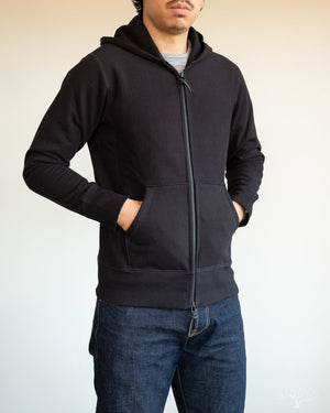 Heavyweight Zip Hoody - Black