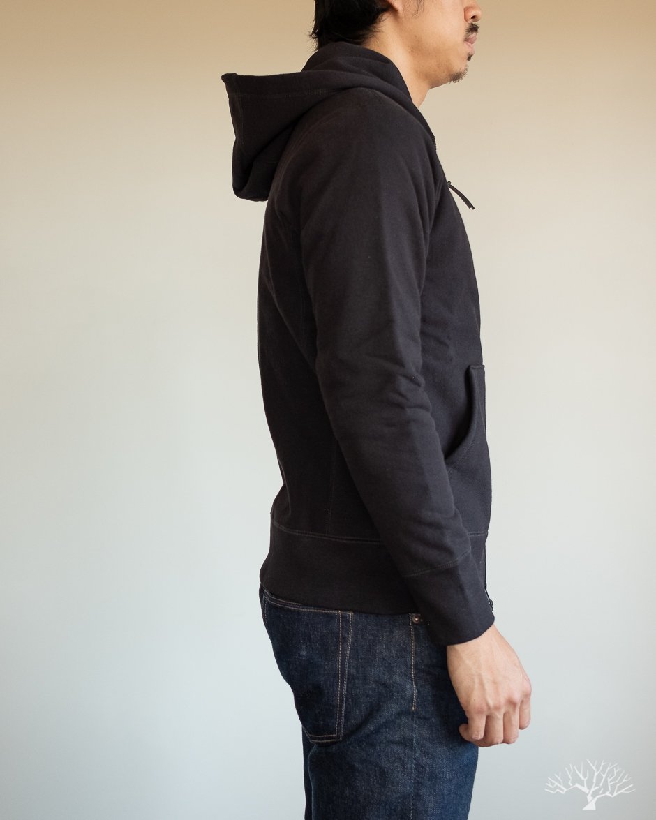 Heavyweight Zip Hoody - Black
