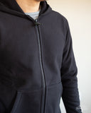 Heavyweight Zip Hoody - Black