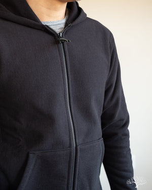 Heavyweight Zip Hoody - Black