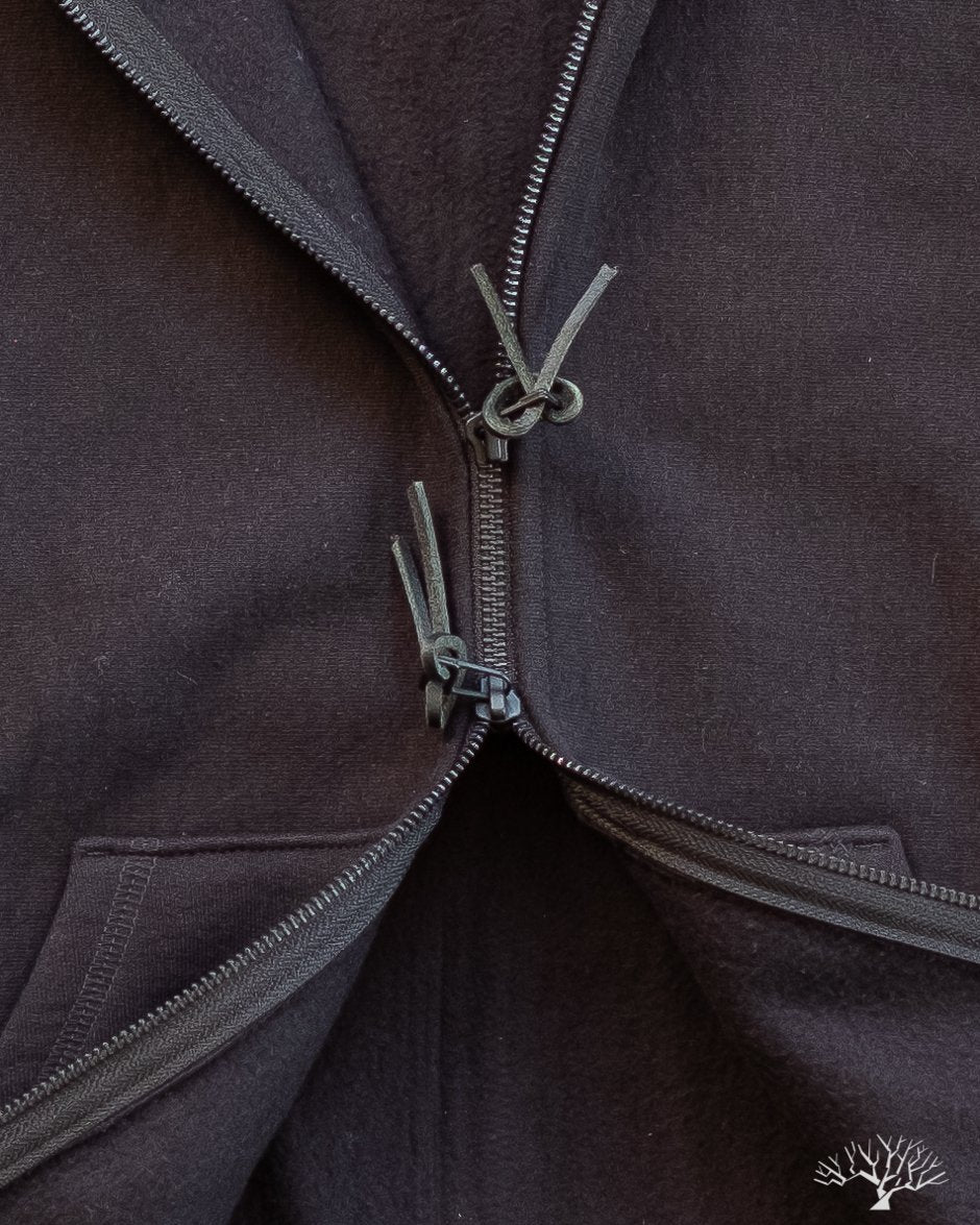 Heavyweight Zip Hoody - Black