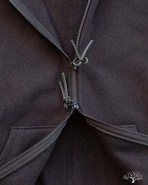 Heavyweight Zip Hoody - Black