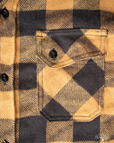 3sixteen Drunk Check Crosscut Flannel - Mustard/Black