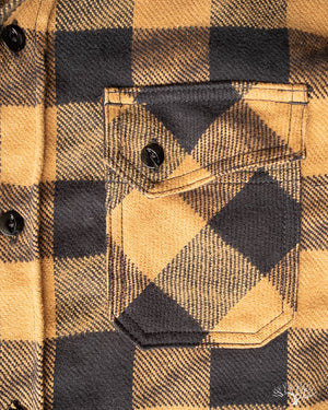 3sixteen Drunk Check Crosscut Flannel - Mustard/Black
