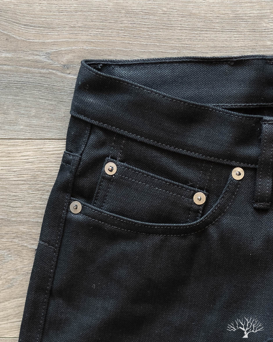 NT-220x Narrow Tapered Double Black Selvedge Denim