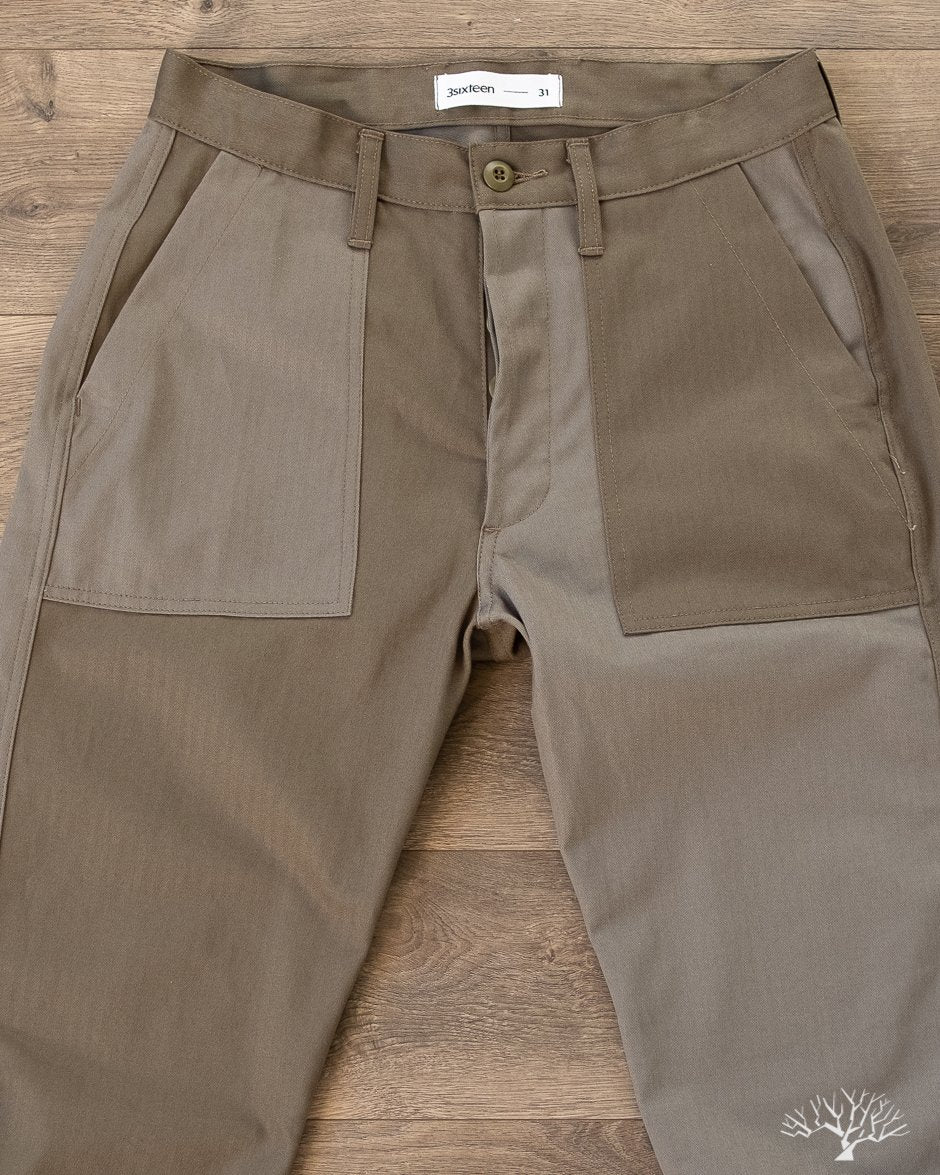 3sixteen Fatigue Pants Olive Block