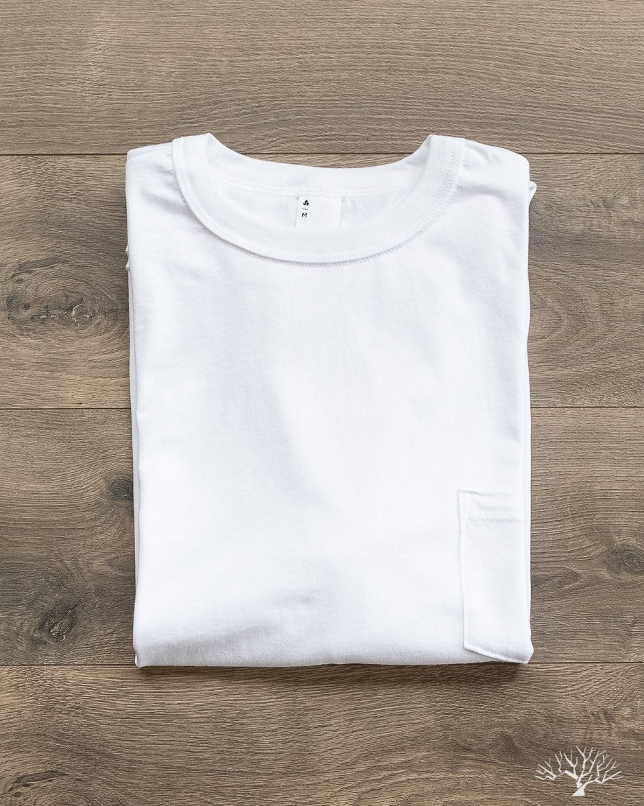 Pima Cotton Pocket Tee - White