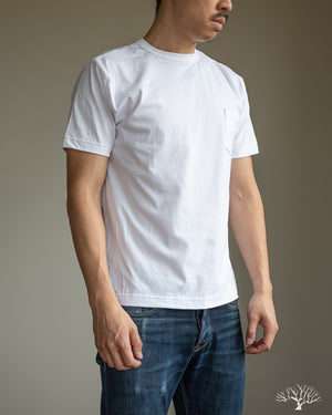 Pima Cotton Pocket Tee - White