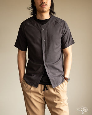 3sixteen - Tencel Blend Baseball Shirt - Smoke