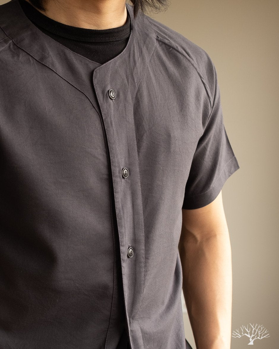 3sixteen - Tencel Blend Baseball Shirt - Smoke