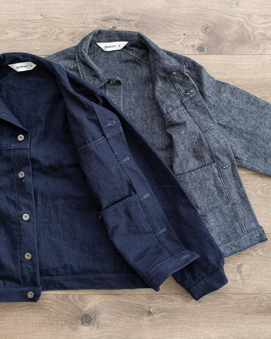 Type 1s Denim Jacket - Indigo/White