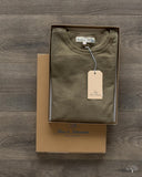 Merz b. Schwanen 215 2-Thread Organic Cotton Crew Neck Tee - Army