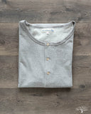 207 Short Sleeve Henley - Grey Melange
