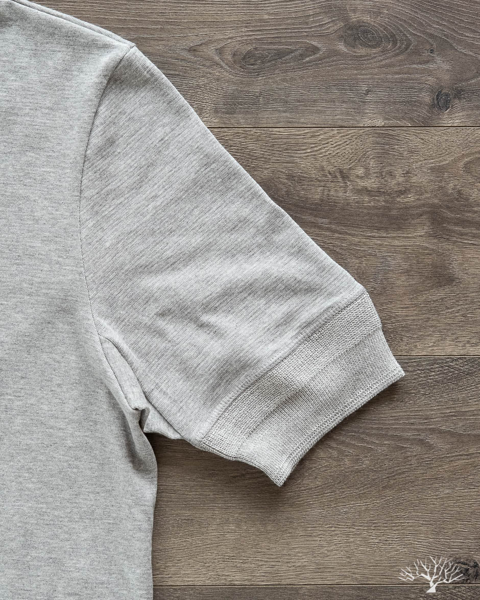 207 Short Sleeve Henley - Grey Melange
